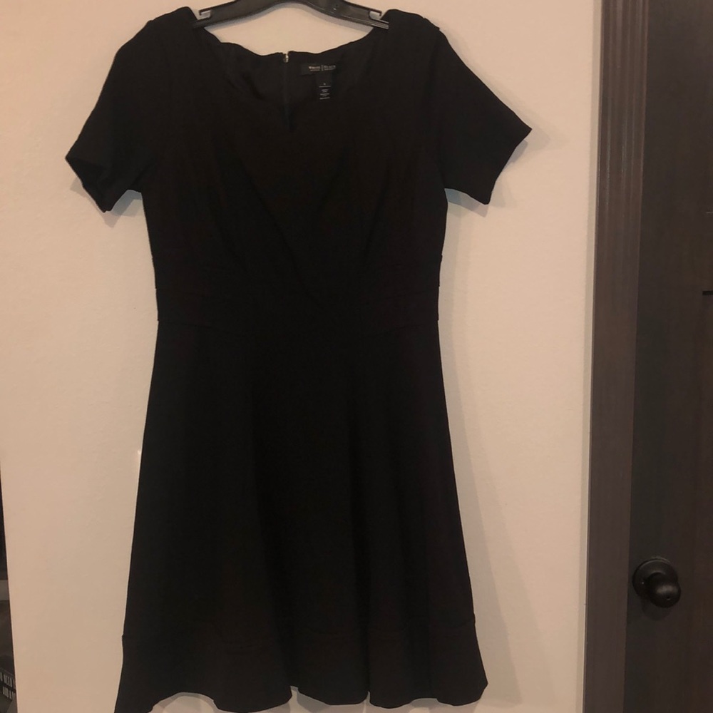 White House Black Market Black Fir and Flare Dress
